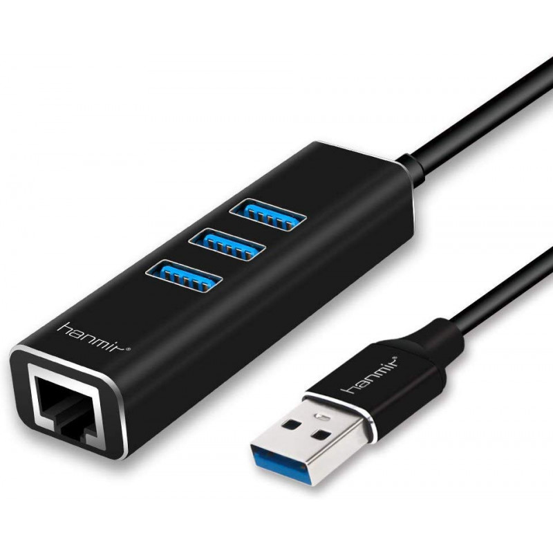 Hanmir Hub USB 3.0 3 Ports USB vers Adaptateur pour Ordinateur