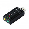 USB 2.0 Virtual 7.1 Channel Audio Sound Card Adapter 3D