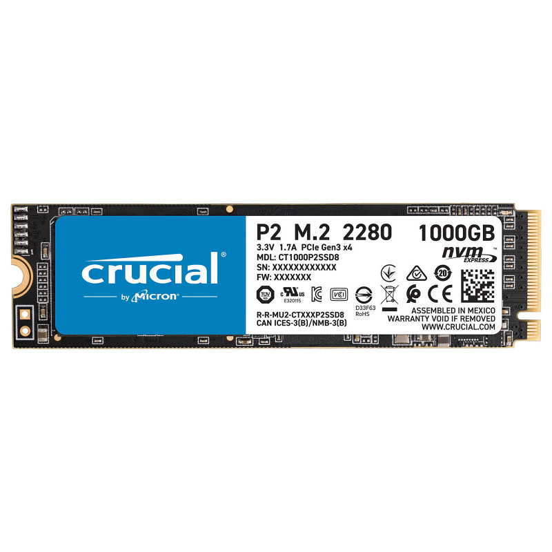 NVMe Crucial 1000GO P2 M2 SSD