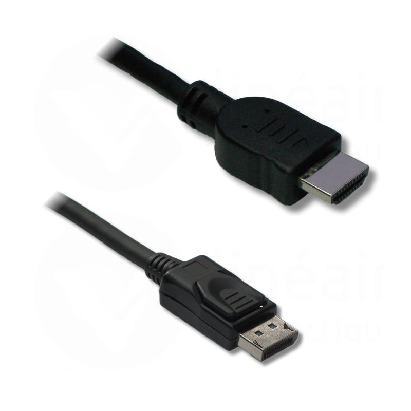 Cordon DisplayPort vers HDMI 2m M/M