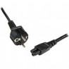 Cordon d'alimentation en trèfle Schuko CEE7 vers C5 de 1 m pour ordinateur portable