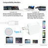 CHARGEUR MAGSAFE USB TYPE-C POUR APPLE / PC NEUF 65W 3.25A