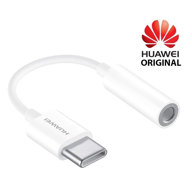 Adaptateur Huawei USB Type-C vers Jack 3.5 mm Blanc - Câbles USB