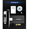 Carte réseau PCI-E AQC107 10Gbps adaptateur de PORT RJ45 10 go Dongle de Transmission rapide pour windows et Linux