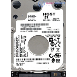 HGST 1W10082 - 1TB 5.4K RPM...