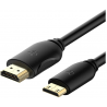 Câble Mini HDMI vers HDMI, Haute Vitesse 4K, 1,5 m, Noir