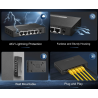 Zixel Poe Gigabit Switch 5 Ports 4 Ports Poe 1000Mbps Liaison Montante 1 Gigabit ieee8023af at Alimentation 65w Mini boitier