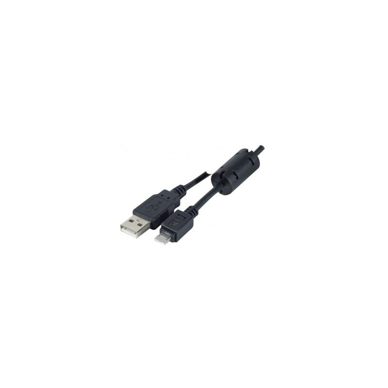 Cordon USB 2.0 A / micro A noir - 1,8 m