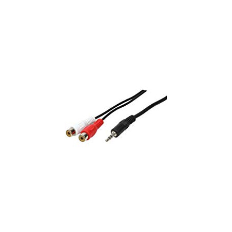 Cable audio stereo Jack /2*RCA F, 5m