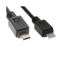 Cordon (x2) microUSB A/microUSB B M/M 1.80m