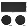 Tapis de souris Rii grand format 900 x 400 x 3 mm (35,4 x 15,7 x 0,1 pouces) XXL, Noir JP500