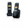 Gigaset A250 DUO Téléphone sans fil Dect/Gap Noir
