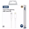 Cable Usb vers Lightning (3.1 A) 1 mètre JELLICO KDS-30 blanc