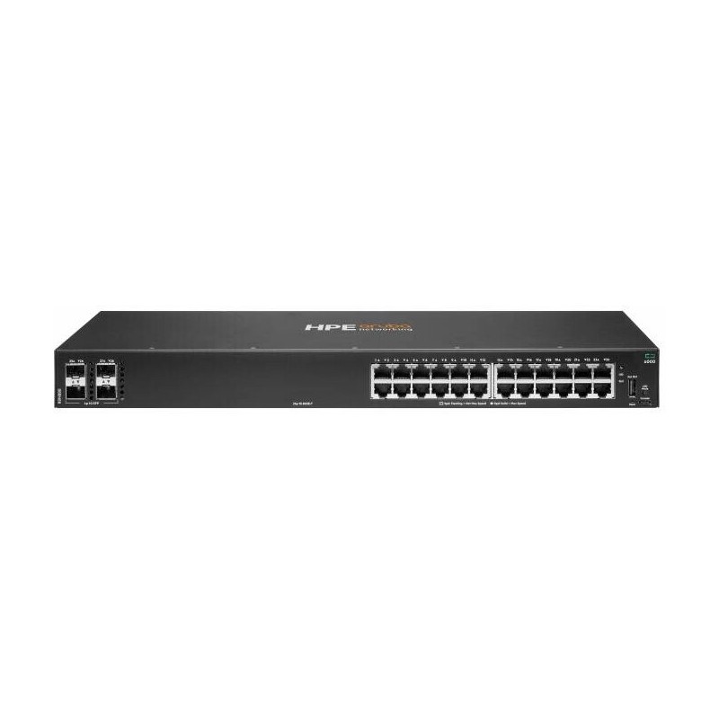 RENEW HPE Aruba Networking CX 6000 24p 10M/100M/1G Classe 4 PoE 4p SFP 1G 370W. Alimentation sur Ethernet (PoE)