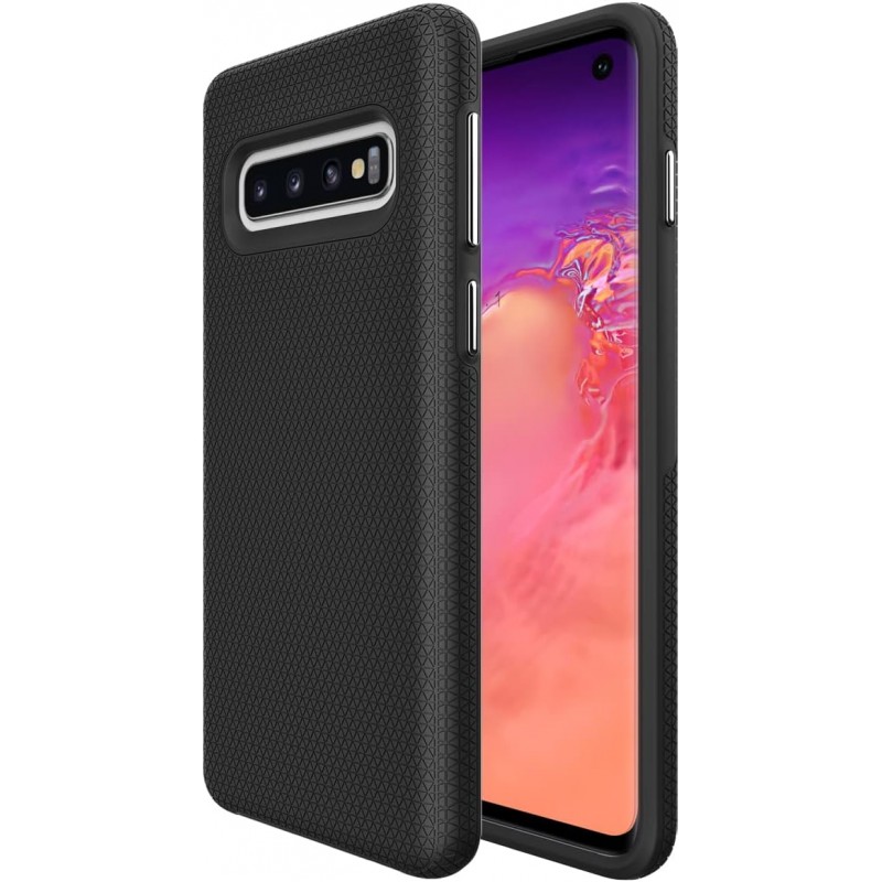 ivoler Noir Mat Coque pour Samsung Galaxy S10 4G avec Protection Caméra, Ultra Mince Étui de Protection en Silicone Antichoc, So