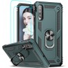 LeYi Coque pour Samsung Galaxy A50 / A50S / A30S avec [2 Pcs Verre Trempé] Anneau Support, Double Renforcée Défense Bumper TPU S