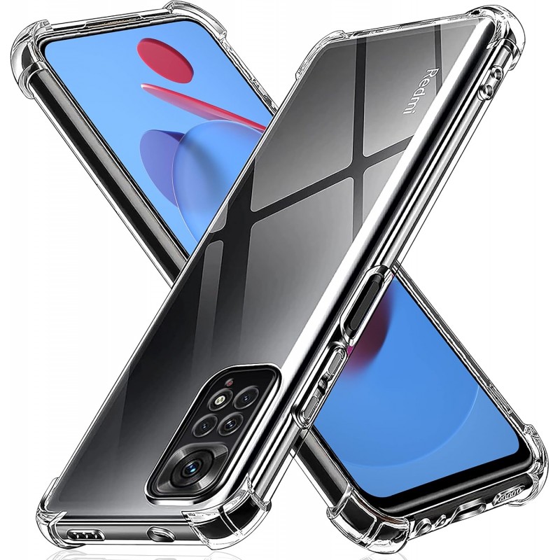 Tentoki Coque pour Xiaomi Redmi Note 11 4G / Redmi Note 11S 4G, [Coussin d'air Intégré] Anti-Jaunissement Souple TPU Bumper Coqu