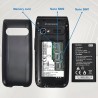 Qubo 4G Téléphone Portable Senior Débloqué à clapet Noir