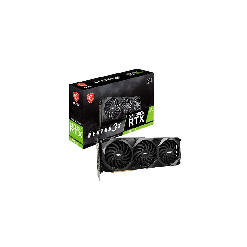 MSI Carte Graphique NVIDIA GeForce RTX 3070 TI Ventus 3X 8G OC GDDR6X PCie 4.0
