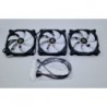 ANTEC Lot de 3 Ventilateurs de Boitier Silencieux F12 120mm 3 Broches Noir