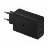 SAMSUNG - Adaptateur Secteur Trio avec 2 USB-C et 1 USB-A 65 W Noir