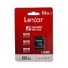 LEXAR 3x Cartes MicroSDXC 64Go jusqu'à 100 Mo/s A1 U3 C10 V30 avec Adaptateur SD