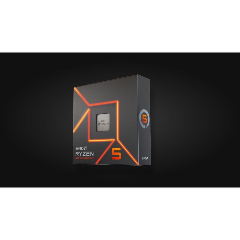 AMD - Processeur Ryzen 5 7600X 6 Coeurs Jusqu'à 5,3 Ghz Socket AM5 105W TDP