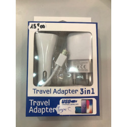 Travel adaptateur 3 en 1...