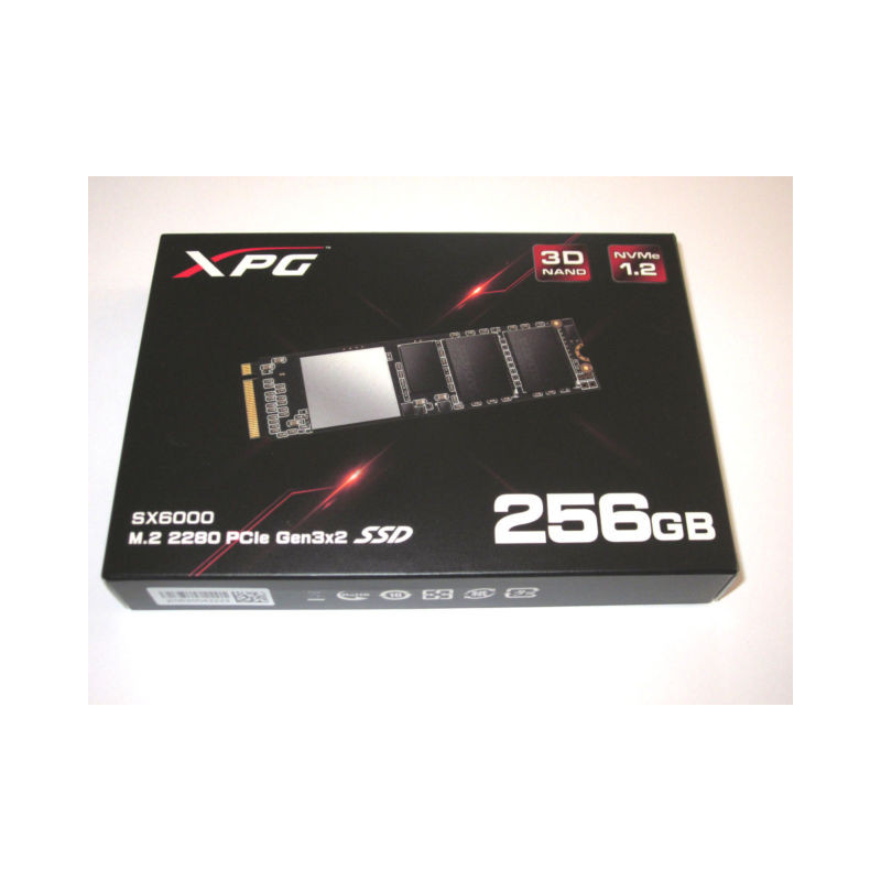 ADATA XPG Sx6000 M.2-2280 256gb PCIe 3d Nano NVMe SSD Solid State Drive