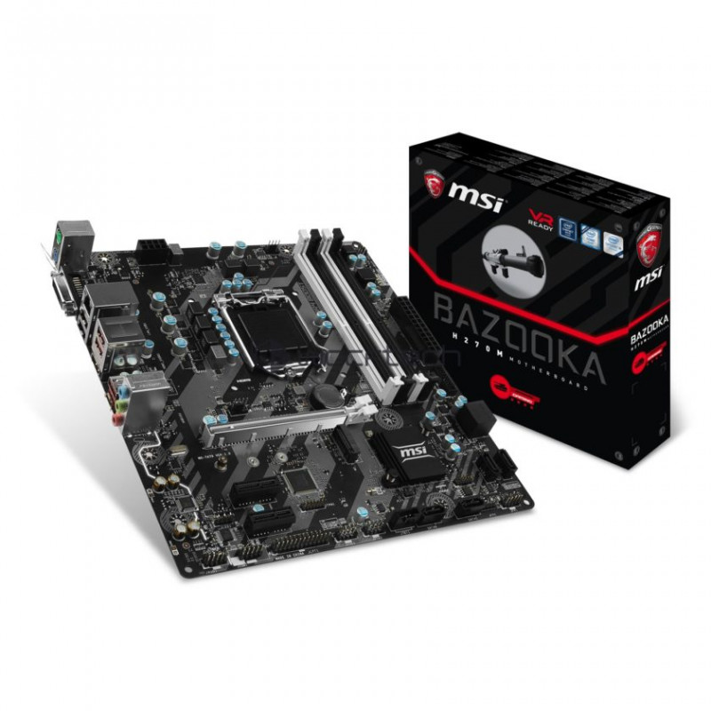 MSI H270M BAZOOKA Intel H270 LGA 1151 (Socket H4) Micro ATX motherboard MSI H270M BAZOOKA Intel H270 LGA 1151 (Socket H4) Micro ATX motherboard