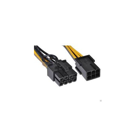 PCI Express 6-broches vers 8-broches, cable d'alimentation pour carte graphique