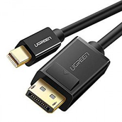 Câble Mini DisplayPort vers DisplayPort 4K Pour MacBook, MacBook Air, MacBook Pro, iMac, Mac Mini, Ultrabooks (2m, Noir)