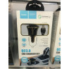 Hoco qc 3.0 car charger set 2 usb + lightning cable